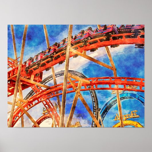 plezier met het poster van het roller onderzetter (Voorkant)