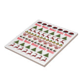 Plezier met Kerst Pattern, Tegeltje (Zijkant)
