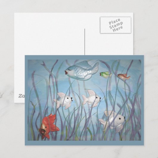 plezier met kware vis briefkaart (Voorkant / Achterkant)