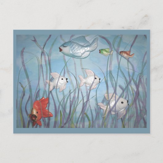 plezier met kware vis briefkaart (Voorkant)