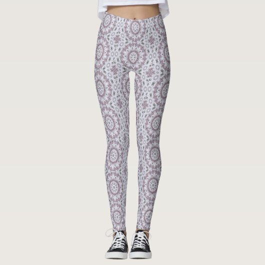 Plezier met Lavendel Leggings (Voorkant)