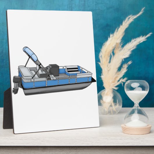 plezier met pontoon fotoplaat (Zijkant)