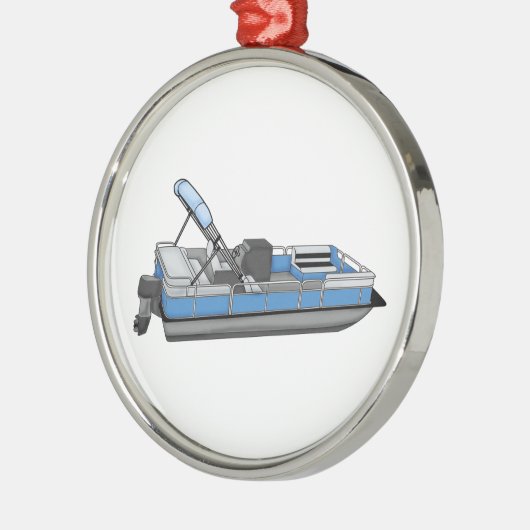 plezier met pontoon metalen ornament (Links)