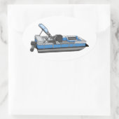 plezier met pontoon ovale sticker (Tas)