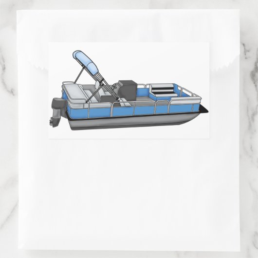 plezier met pontoon rechthoekige sticker (Tas)
