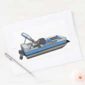 plezier met pontoon rechthoekige sticker (Envelop)