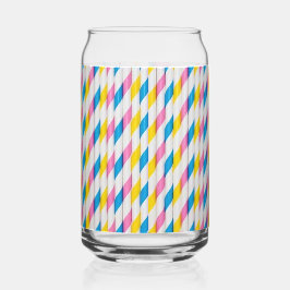 Plezier met rietjes! Drinkglazen Blikvorm Glas