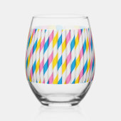 Plezier met rietjes! Drinkglazen Wijnglas Zonder Voet (Voorkant)