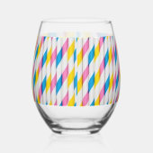 Plezier met rietjes! Drinkglazen Wijnglas Zonder Voet (Links)