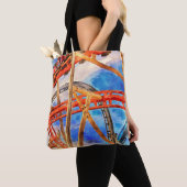 Plezier met Roller onderzetter canvas tas (Dichtbij)