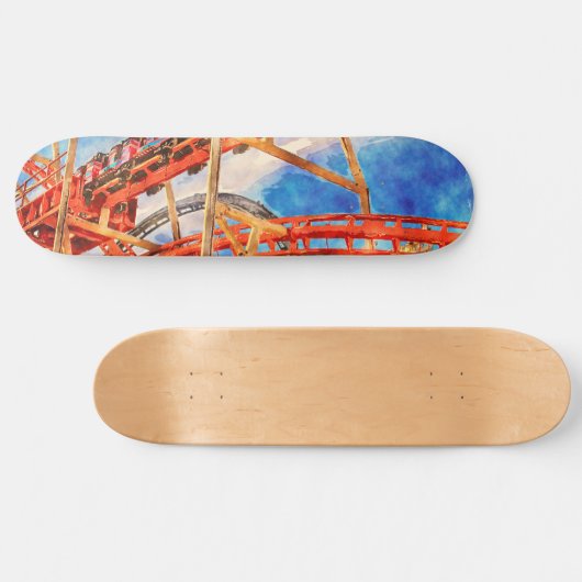 Plezier met roller onderzetter skateboard (Horizontaal)