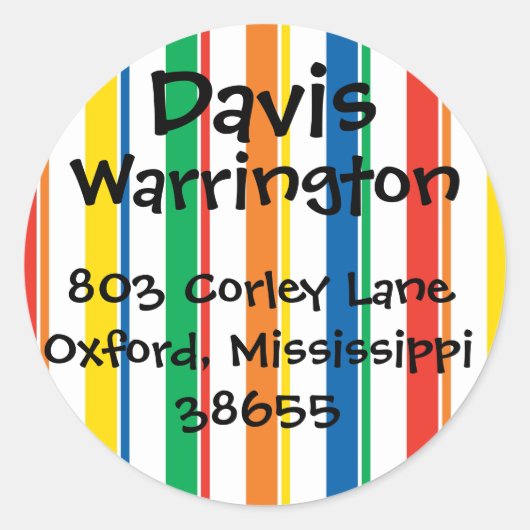 Plezier met Stripes Stickers (Voorkant)