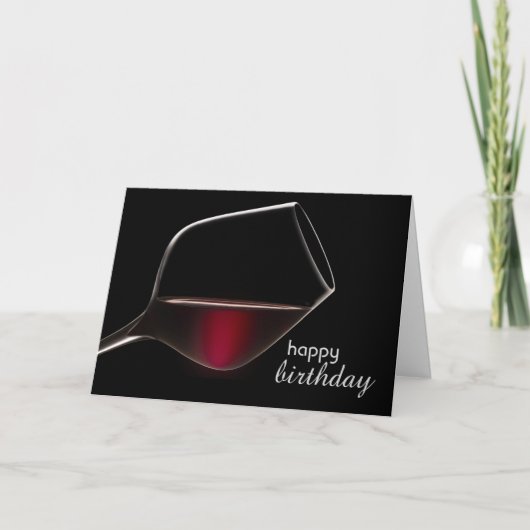 Plezier met Wine Birthday Kaart (Voorkant)