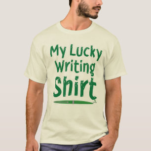 Plezier Mijn Gelukkig Schrijven Quote Ontwerp T-shirt