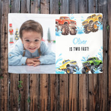Plezier Monster Truck Foto 2e Verjaardag Zwembad F
