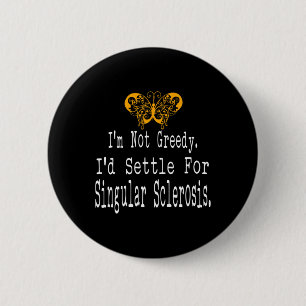 Plezier Multiple Sclerose Awareness Butterfly Onde Ronde Button 5,7 Cm