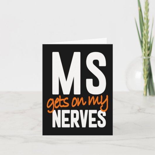 Plezier Multiple Sclerose Awareness MS Warrior - M Kaart (Voorkant)