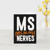 Plezier Multiple Sclerose Awareness MS Warrior - M Kaart (Gele Bloem)
