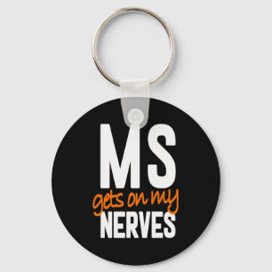 Plezier Multiple Sclerose Awareness MS Warrior - M Sleutelhanger