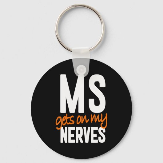Plezier Multiple Sclerose Awareness MS Warrior - M Sleutelhanger (Voorkant)