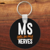 Plezier Multiple Sclerose Awareness MS Warrior - M Sleutelhanger (Voorkant)