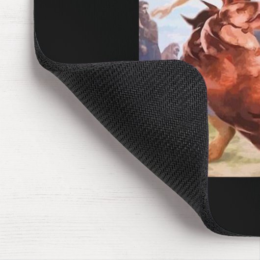 Plezier Niet Vandaag Satan Jesus Crossover Basketb Muismat (Hoek)