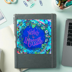 Plezier Niets is Onmogelijke Motivatie Inspirivity Sticker