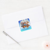 Plezier Noah's Ark cartoon stickers voor kinderen (Envelop)