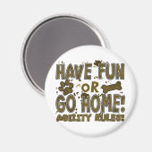 Plezier of Home Hond Agility Magnet (Voorkant / Achterkant)