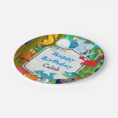 Plezier onder het zee kinderverjaardagsfeestje papieren bordje (Gekanteld)