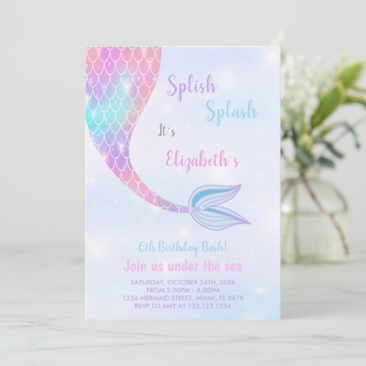 Plezier onder het Zee Pool Party Kaart (Staand voorkant)