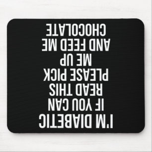 Plezier ondersteboven Diabetische Quote Type 1 Gif Muismat