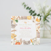 Plezier op het Boerderij Verjaardagsuitnodiging - Kaart (Staand voorkant)