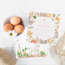 Plezier op het Boerderij Verjaardagsuitnodiging - 