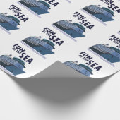 Plezier op het cruiseschip cadeaupapier (Hoek)