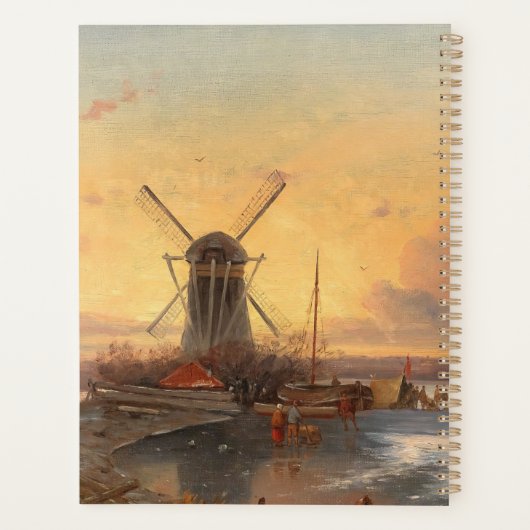 Plezier op het ijs Jan Jacob Coenraad Spohler Planner (Achterkant)