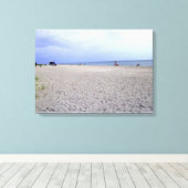 Plezier op het strand canvas afdruk (Insitu (Houten vloer))