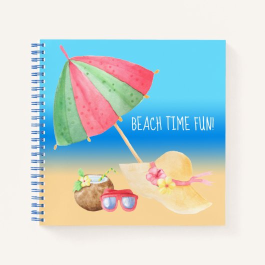 Plezier op het strand! notitieboek (Voorkant)