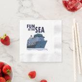 Plezier op het Zee Cruise Ship Party Servet (Insitu)