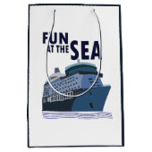 Plezier op het Zee cruiseschip Medium Cadeauzakje (Voorkant)