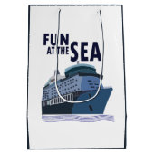 Plezier op het Zee cruiseschip Medium Cadeauzakje (Achterkant)