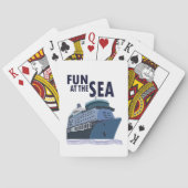 Plezier op het Zee cruiseschip Pokerkaarten (Achterkant)