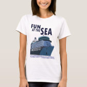 Plezier op het Zee cruiseschip T-shirt (Voorkant)