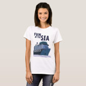 Plezier op het Zee cruiseschip T-shirt (Voorkant volledig)