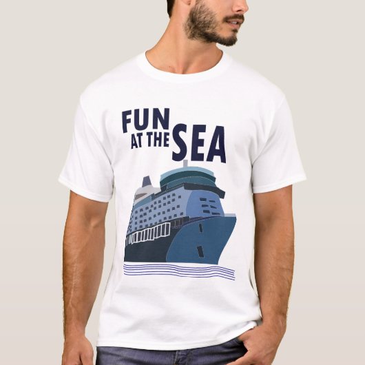 Plezier op het Zee cruiseschip T-shirt (Voorkant)