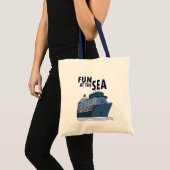 Plezier op het Zee cruiseschip Tote Bag (Voorkant (product))