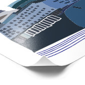 Plezier op het zeecruiseschip foto afdruk (Hoek)