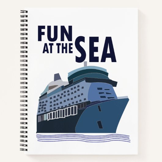 Plezier op het zeecruiseschip notitieboek (Voorkant)