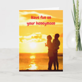 Plezier op jullie huwelijksreis. kaart