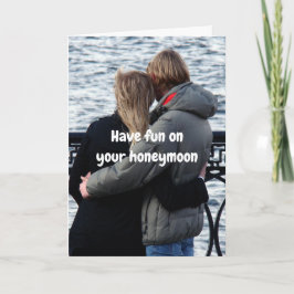Plezier op jullie huwelijksreis. kaart